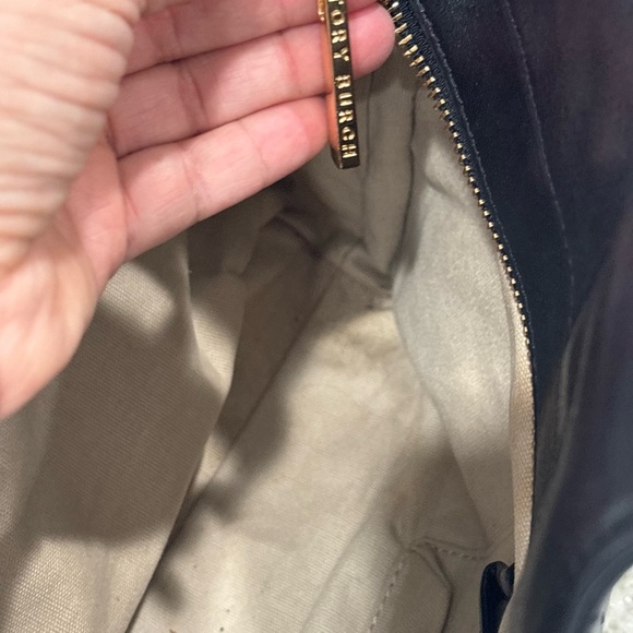 Tory Burch Black T Stitched Tote Bag - Picture 11 of 13